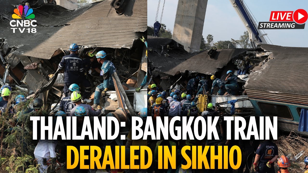 Thailand Train Accident News LIVE | Bangkok Train Derails In Sikhoi District: 29 People Dead | N18G