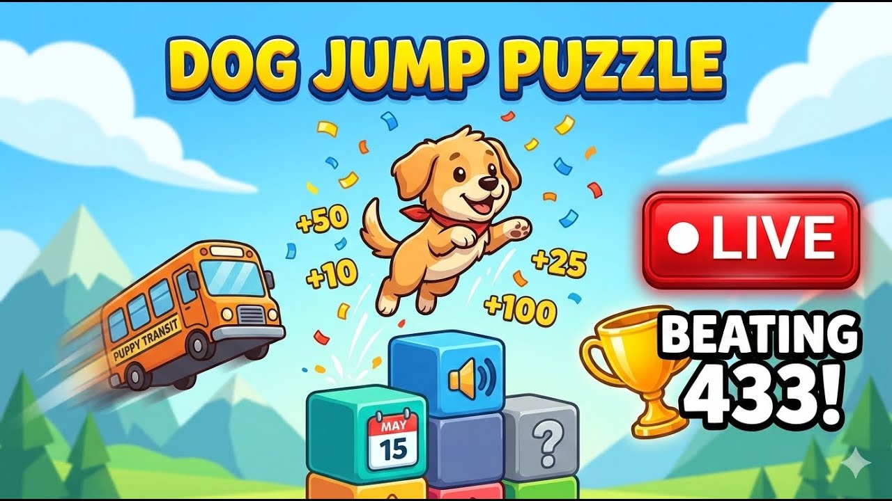🔴 PUPPY JUMP PUZZLE 💥 LIVE🚨