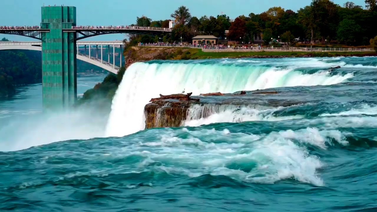 The Amazing Niagara Falls in 4K - Relaxing Piano Music