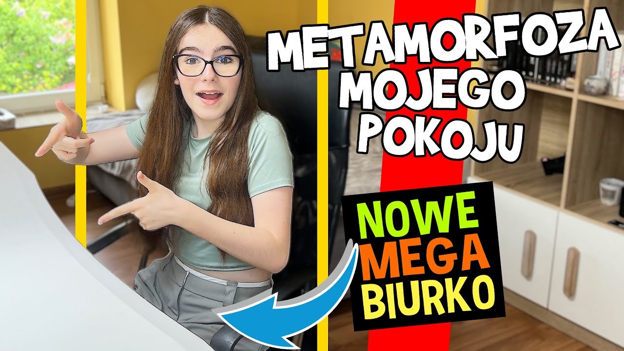 METAMORFOZA MOJEGO POKOJU. MAM NOWE, MEGA BIURKO #monikaolech