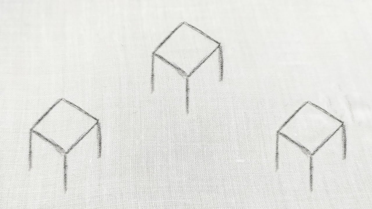 Latest All Over Square Motif Embroidery for Dress, Kurti & Shirt (Hand Embroidery Work)
