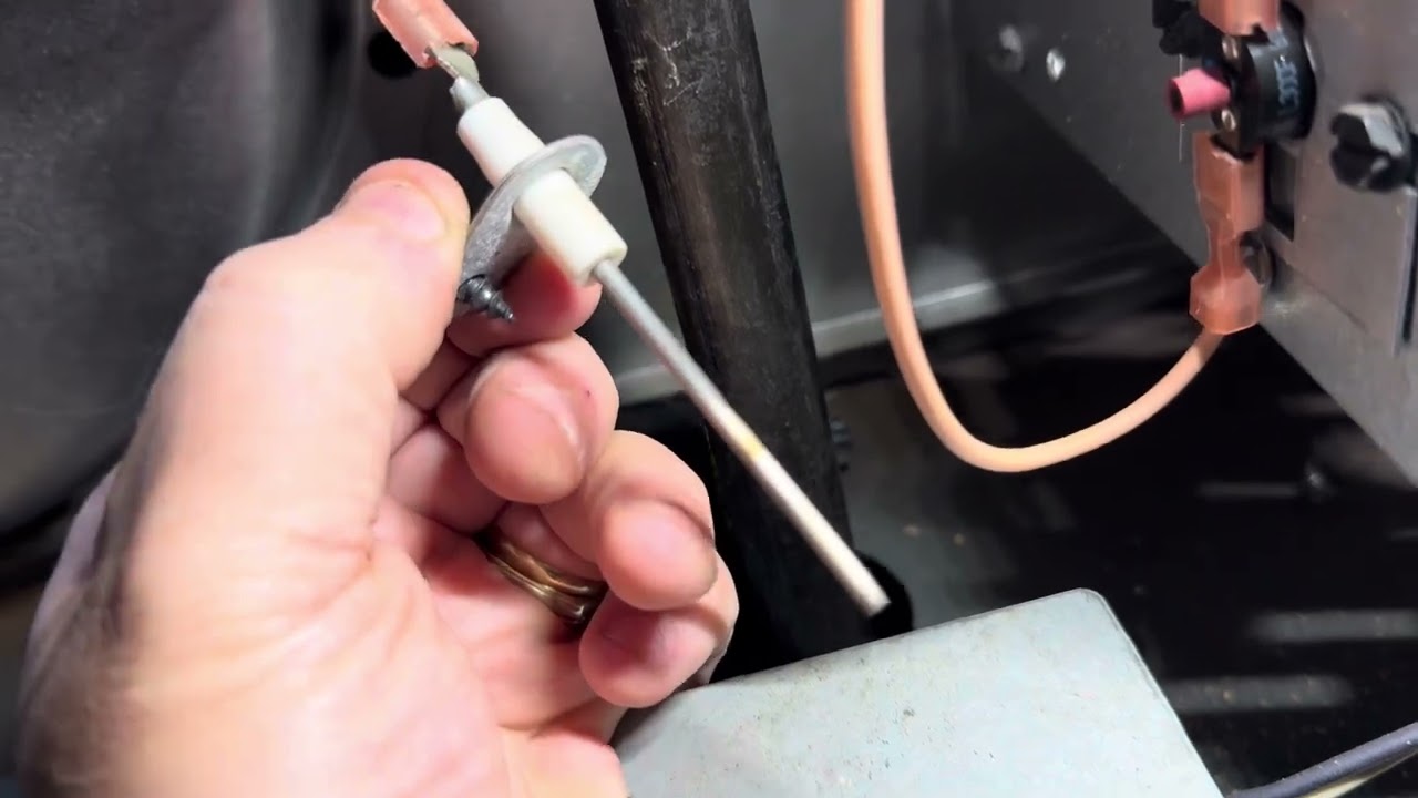 Flame Rod Sensor Gas Furnace Not Sensing Working Clean Fix Repair Replace