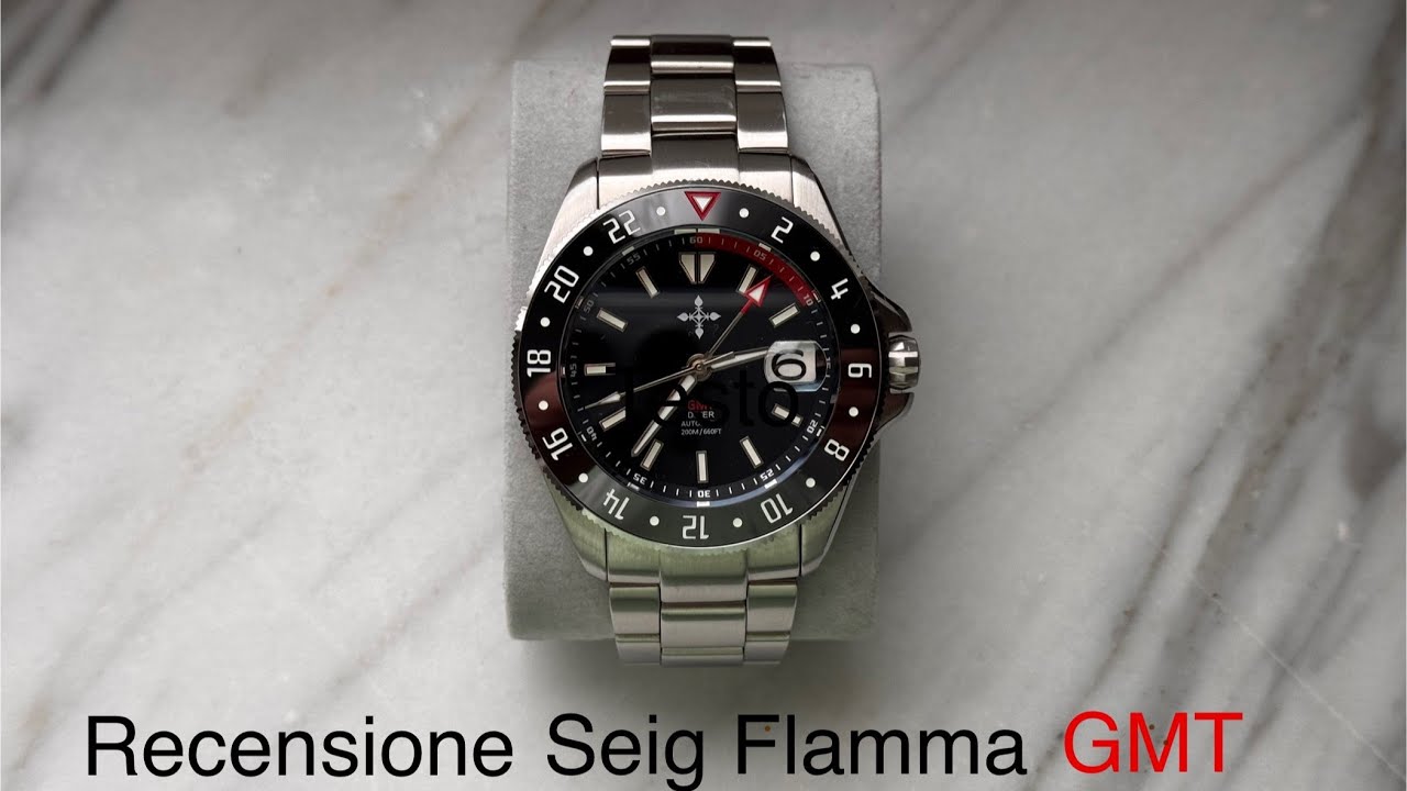 OROLOGIO Automatico Economico a 114&euro; - recensione di Seig Flamma GMT 42 mm