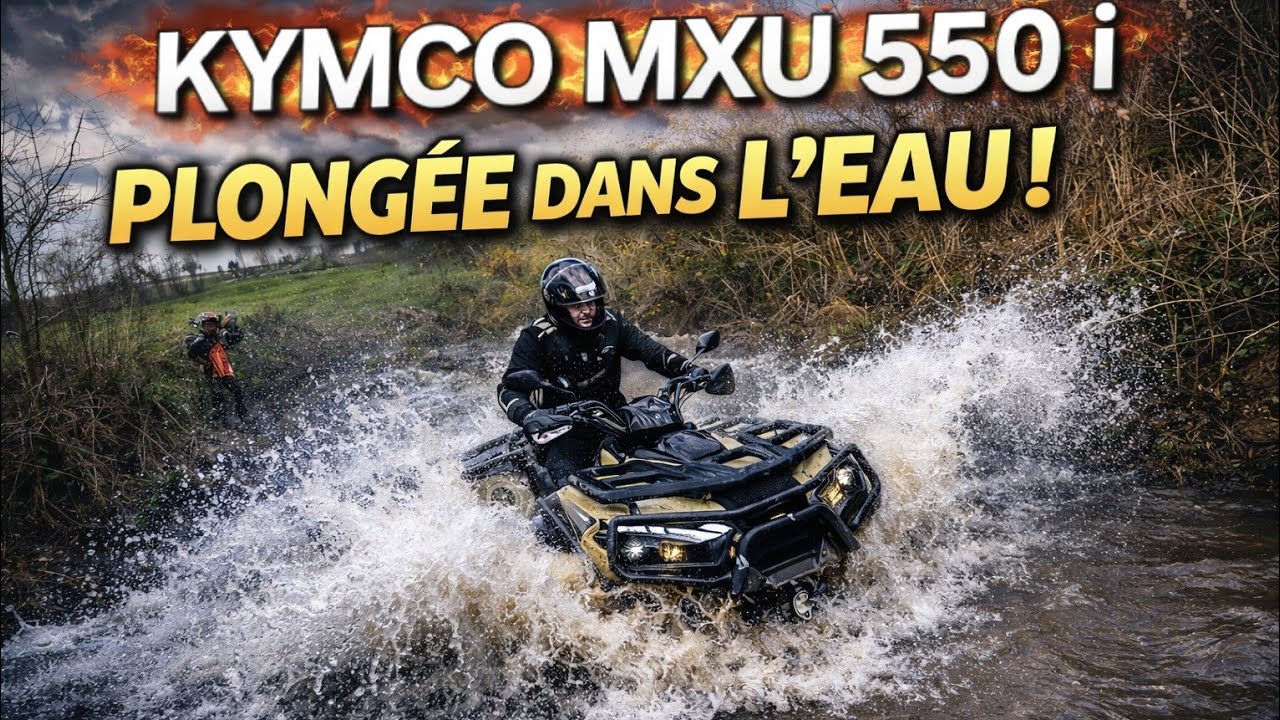montée bourbier passage technique can-am outlander kymco maxxer can-am renegade kymco maxxer mxu 550