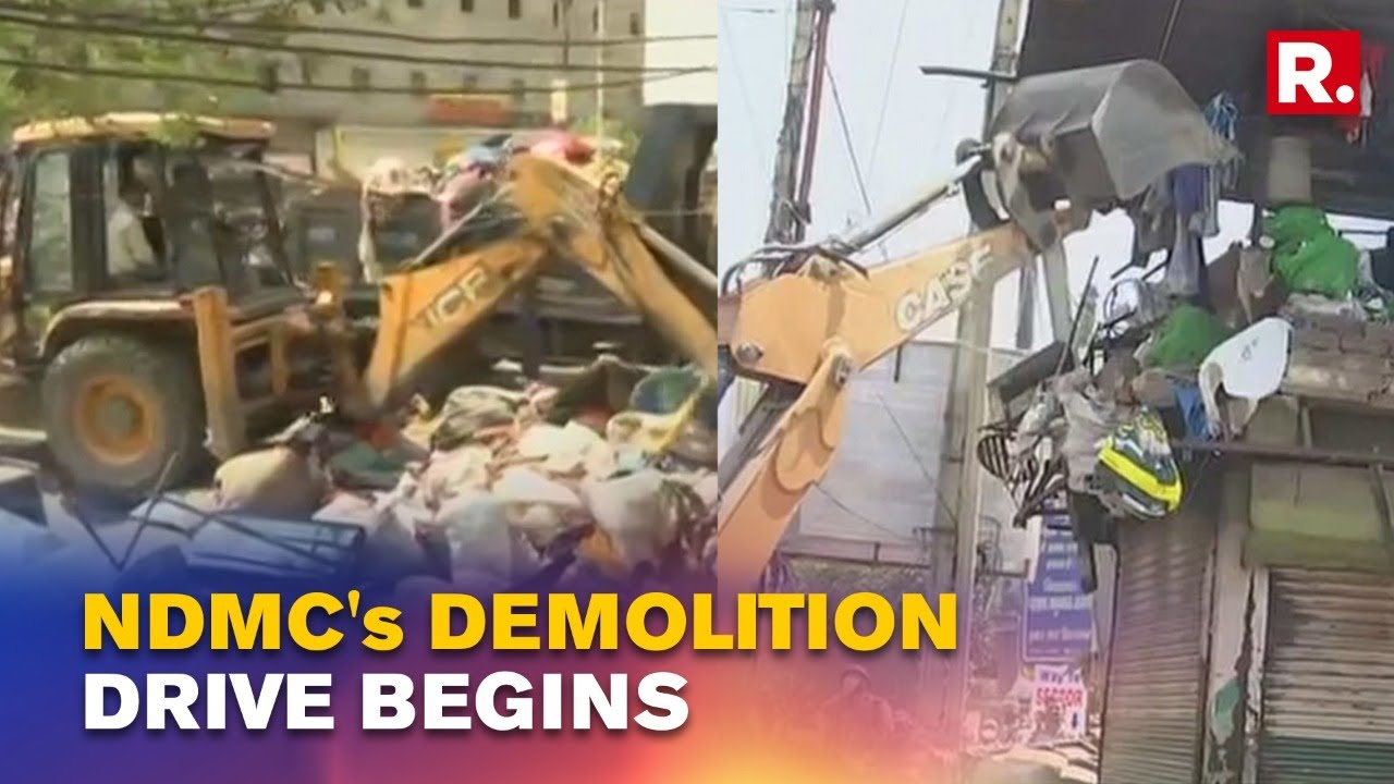 Anti-Encroachment Drive Begins in Jahangirpuri; JCBs Arrive for Demolition Of Illegal constructions
