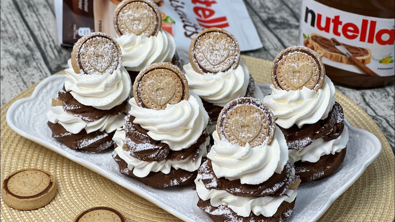 Zeppole di San Giuseppe al Cacao e Nutella Biscuits
