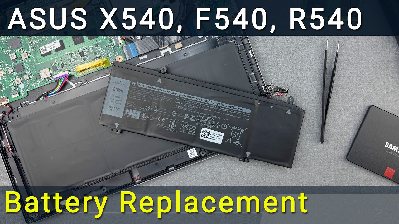 Замена батареи в ноутбуке Asus X540, F540, R540