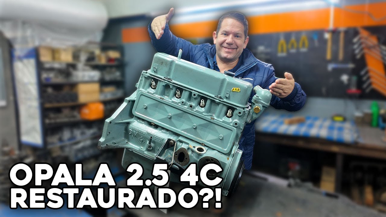 DESMONTAGEM DE MOTOR 2.5 4C DE OPALA QUE FOI TODO RESTAURADO, TIVEMOS SURPRESAS?! 🤔😱