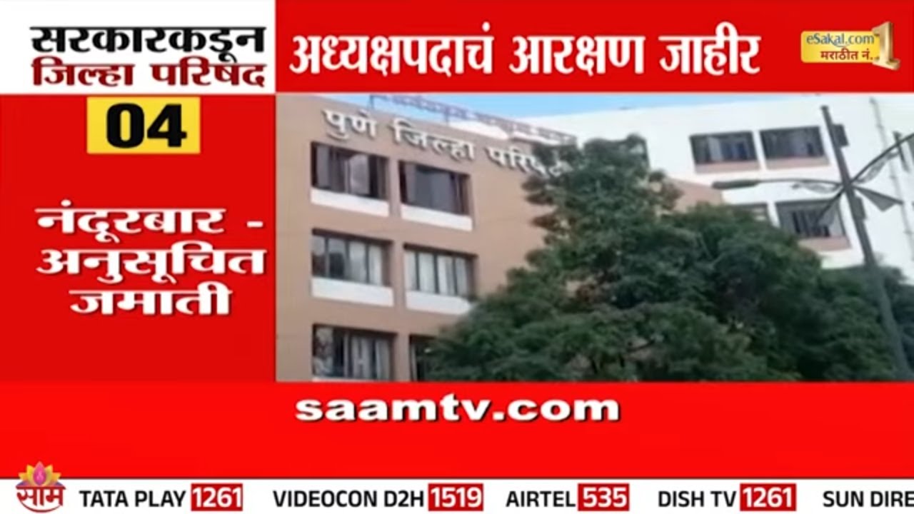 34 जिल्हा परिषद अध्यक्षपदाचं आरक्षण जाहीर | Zilla Parishad Reservation