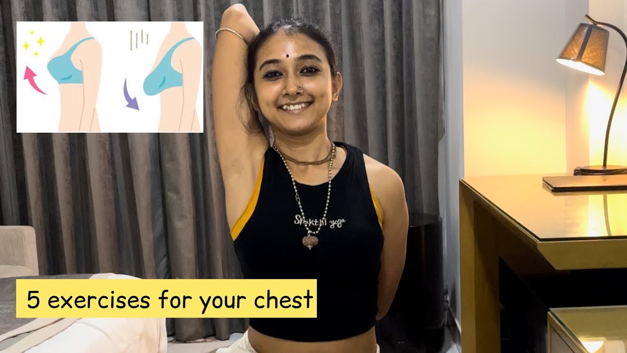 Daily do these 5 exercises for your chest ♥️🤗  #yoga  #yogapractice  #health  #healthy #chest