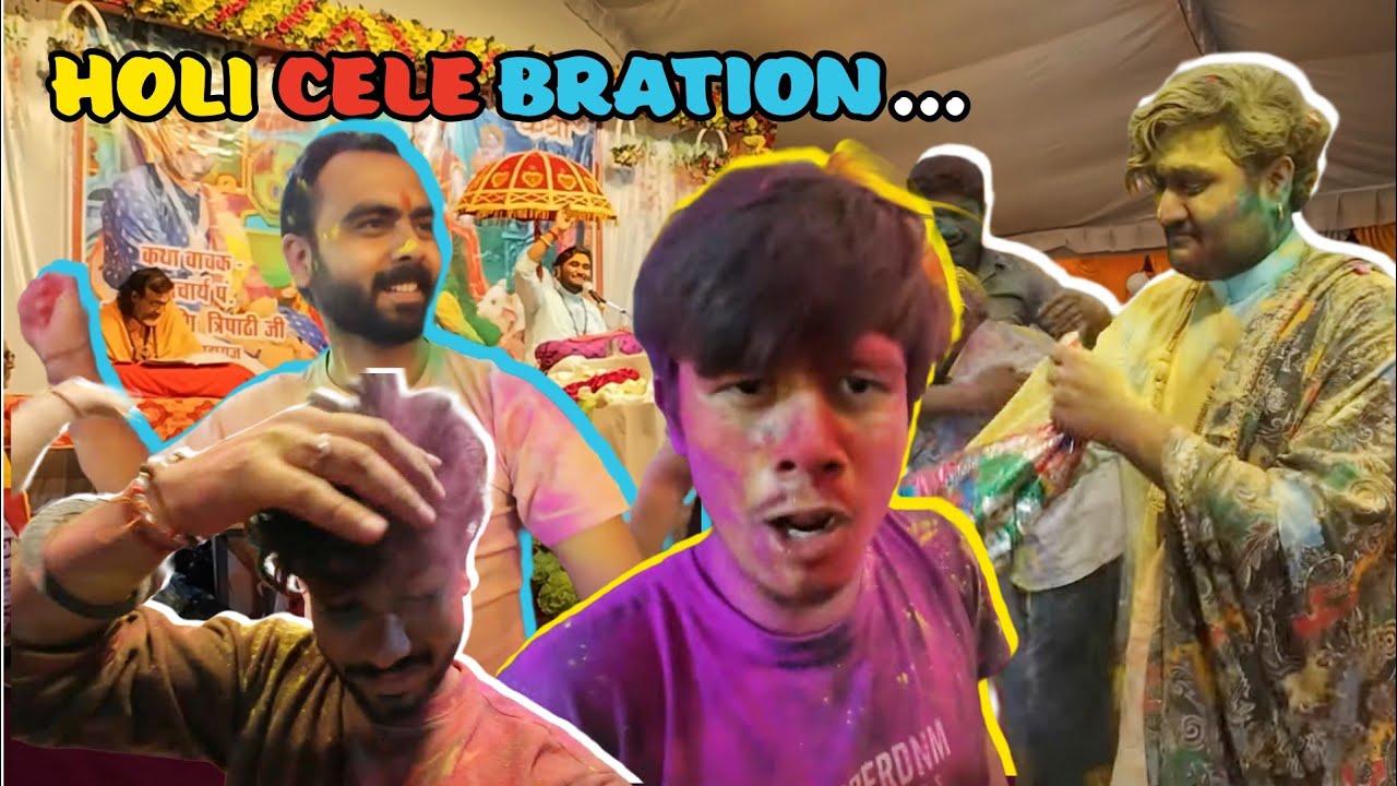 Bhagwat Katha Ke Last Day Pe Sabne Kheli Holi 🎨 | Family Vlog @Sussharad vlogs 