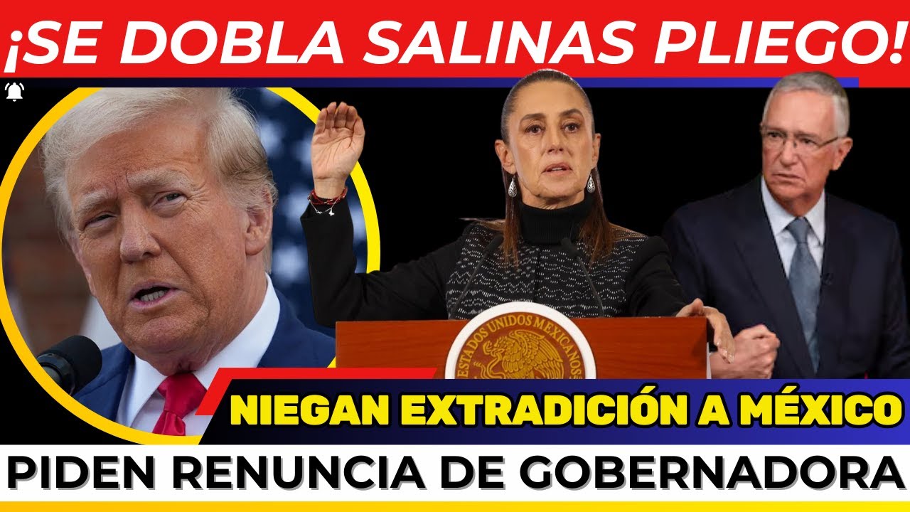 &iexcl;MANOTAZO DE SHEINBAUM! Salinas Pliego SE DOBLA. NIEGAN EXTRADICI&Oacute;N de EX funcionario de AMLO. TRUMP