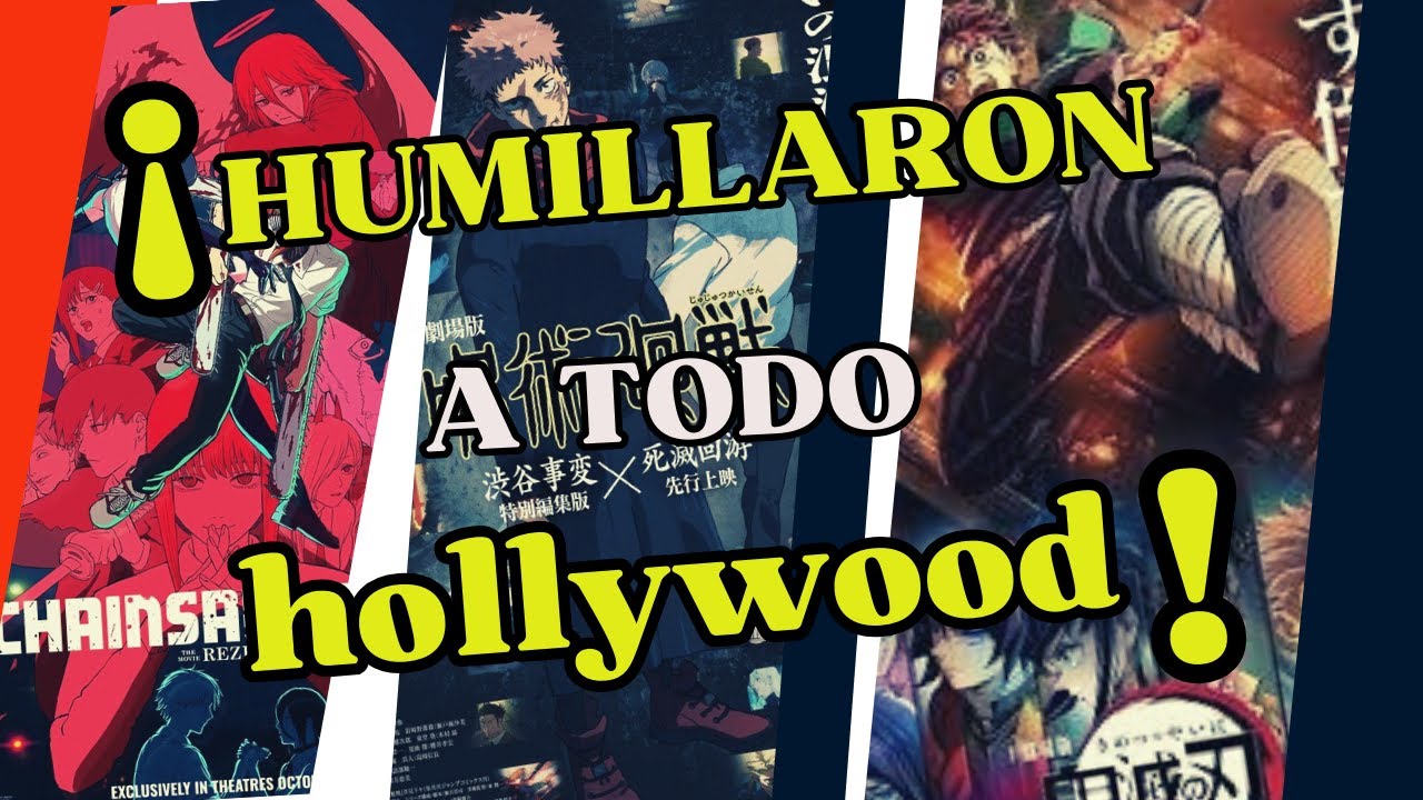 3 ANIMES que DESTRUYERON a Hollywood en taquilla