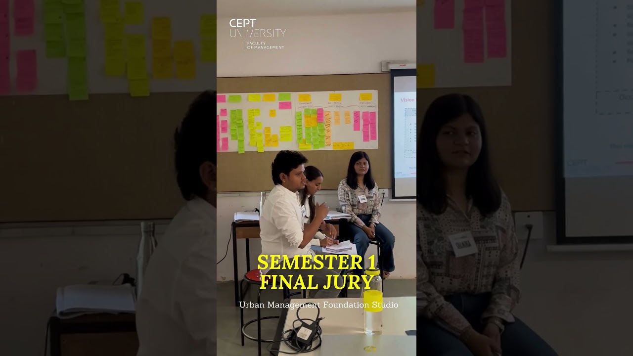 Semester 01 - Urban Management & Foundation Studio Final Jury #urbanmanagement