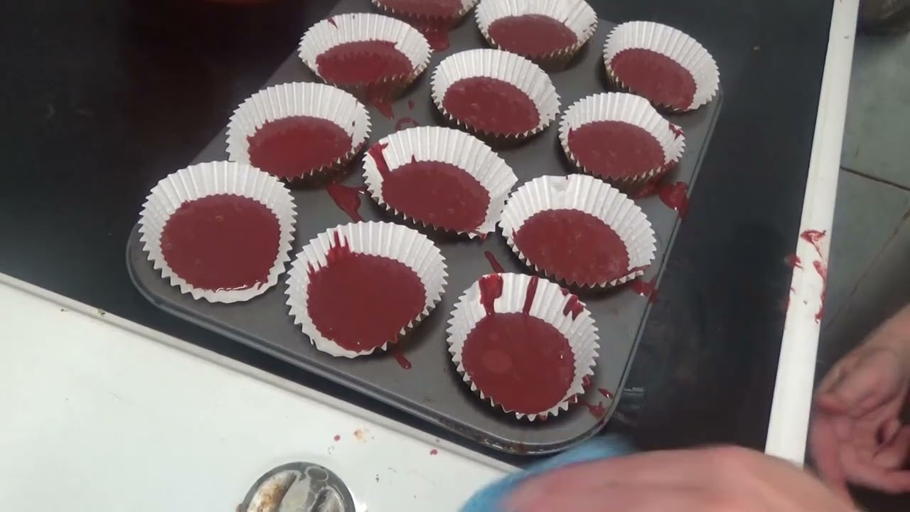 Plain Red Velvet Buns