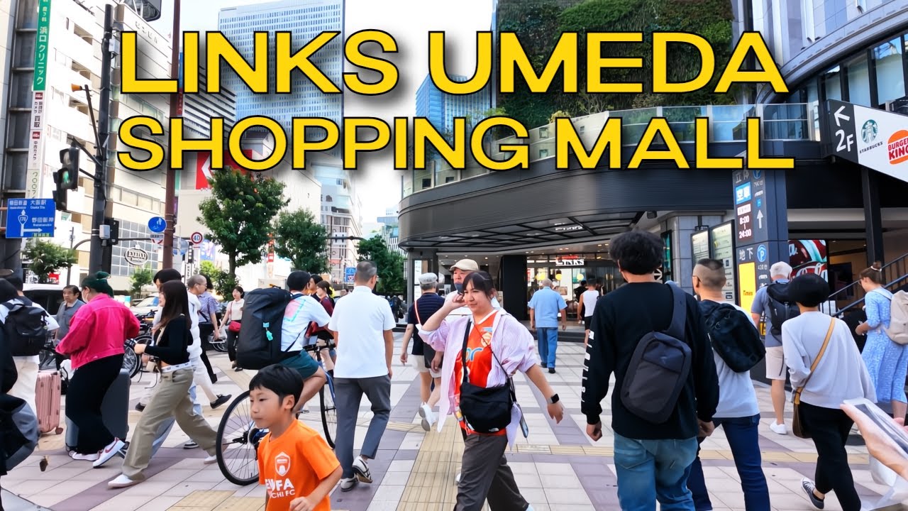 【4K】𝐖𝐀𝐋𝐊 🇯🇵 Links Umeda Shopping Mall in Osaka Japan