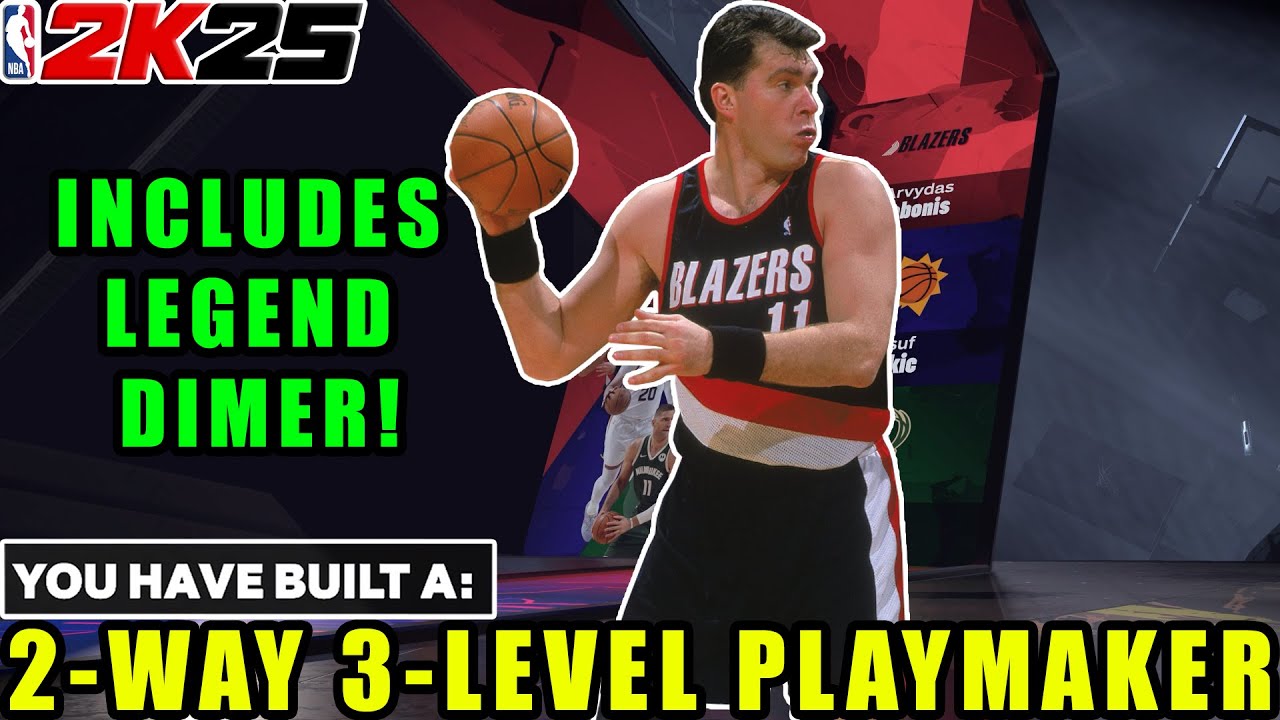7'3 2-WAY 3-LEVEL PLAYMAKER ARVYDAS SABONIS BUILD IS THE BEST POST SCORING STRETCH BIG ON NBA 2K25!