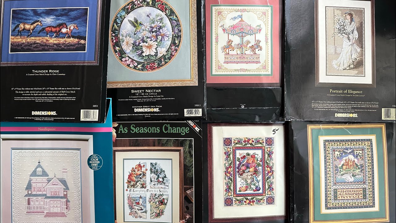 Cross Stitch Stash 1. All My Dimensions kits