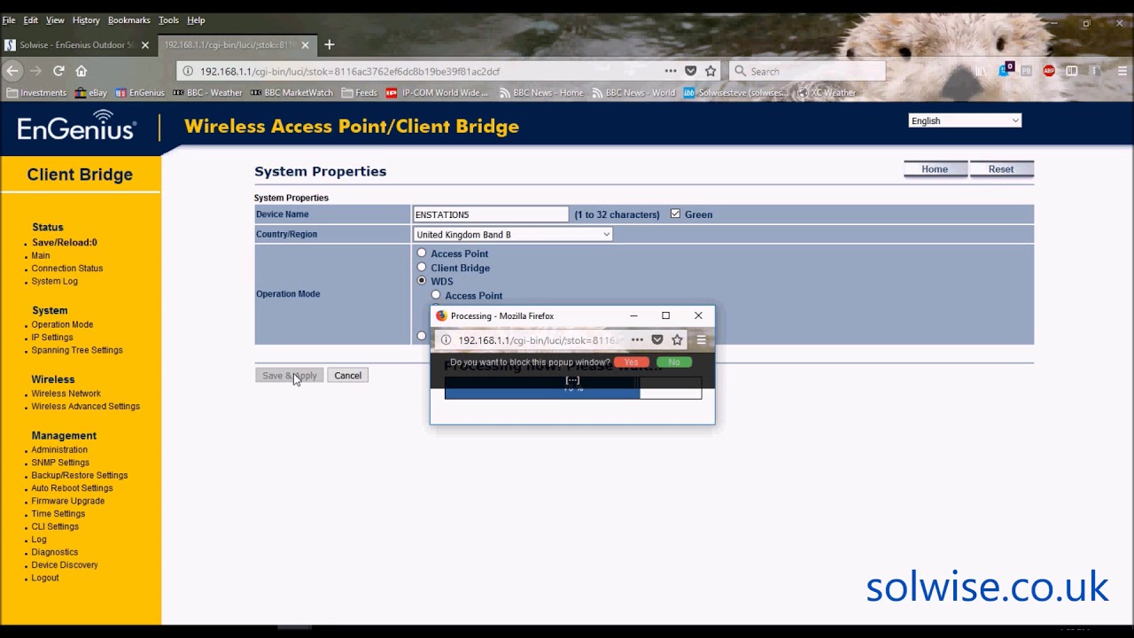 EnGenius, EnStation5, 5GHz Wireless Outdoor Access Point/Client Bridge, set up video
