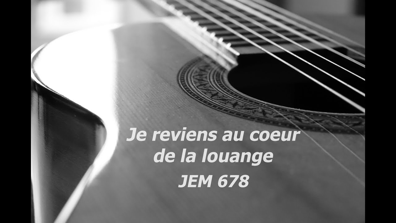 Cover instrumental - Je reviens au coeur de la louange (The heart of worship)  - JEM 678