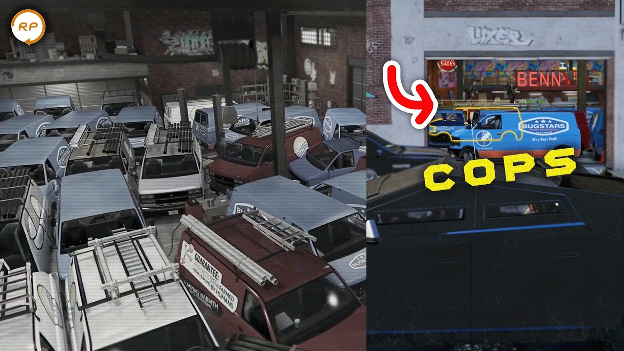 CG Blows Up Cops Inside Benny&rsquo;s Full of Cars | Prodigy RP | GTA RP