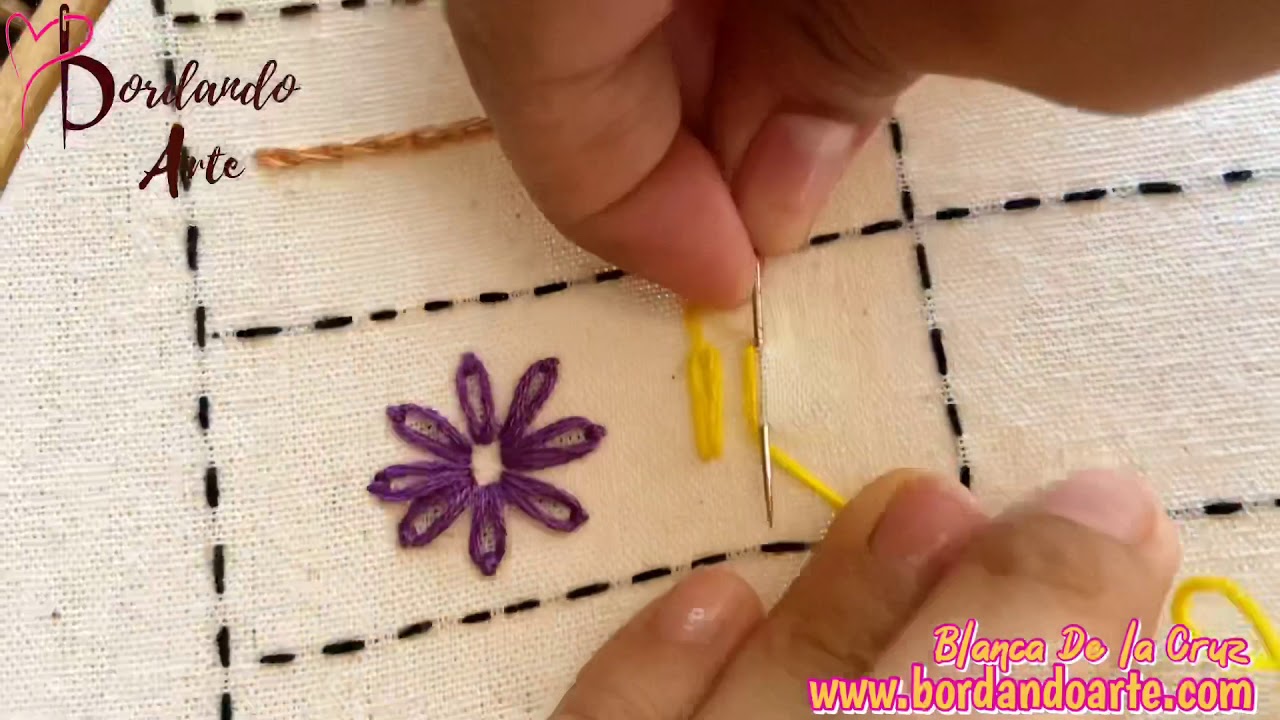 Сэмплер вышивки: Daisy Stitch и Bundle Stitch
