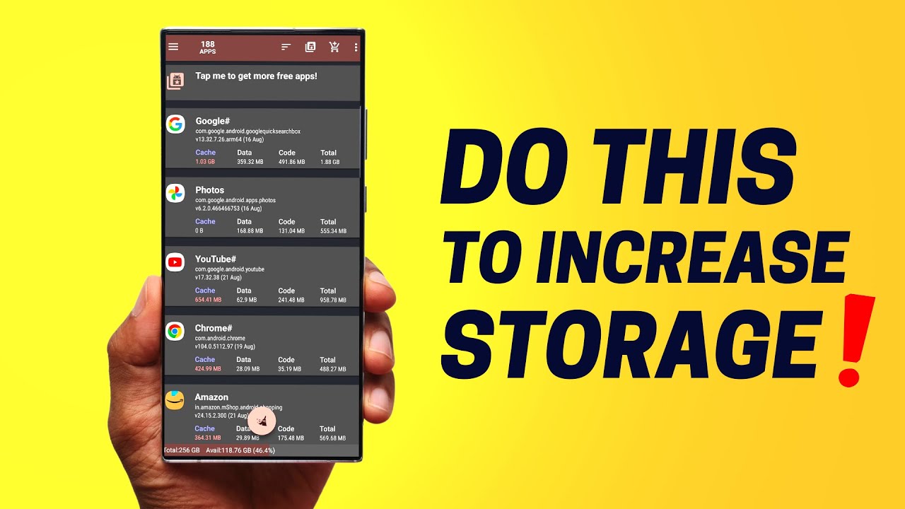 Do This to INCREASE Your Phone's Storage - For All Android Phones !