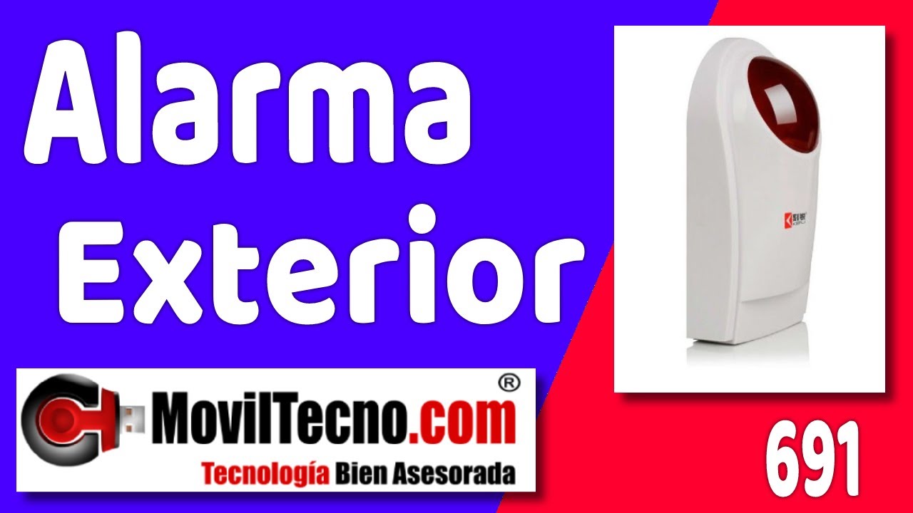 Alarmas con sirena de exterior en MovilTecno.com