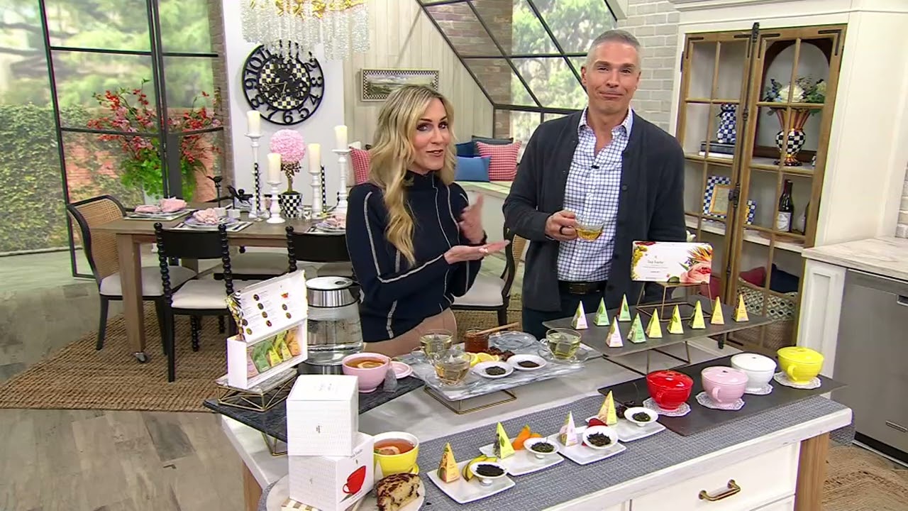 Tea Forte 10-ct Jubilee Pyramid Tea Infusers w/ Cafe Tea Cup on QVC