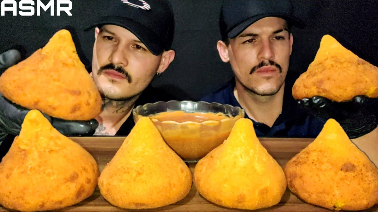 #5/5 ASMR SEMANA DO SALGADO | COXINHA DE FRANGO COM CATUPIRY (MUKBANG BRASIL) SEXTA - FEIRA.