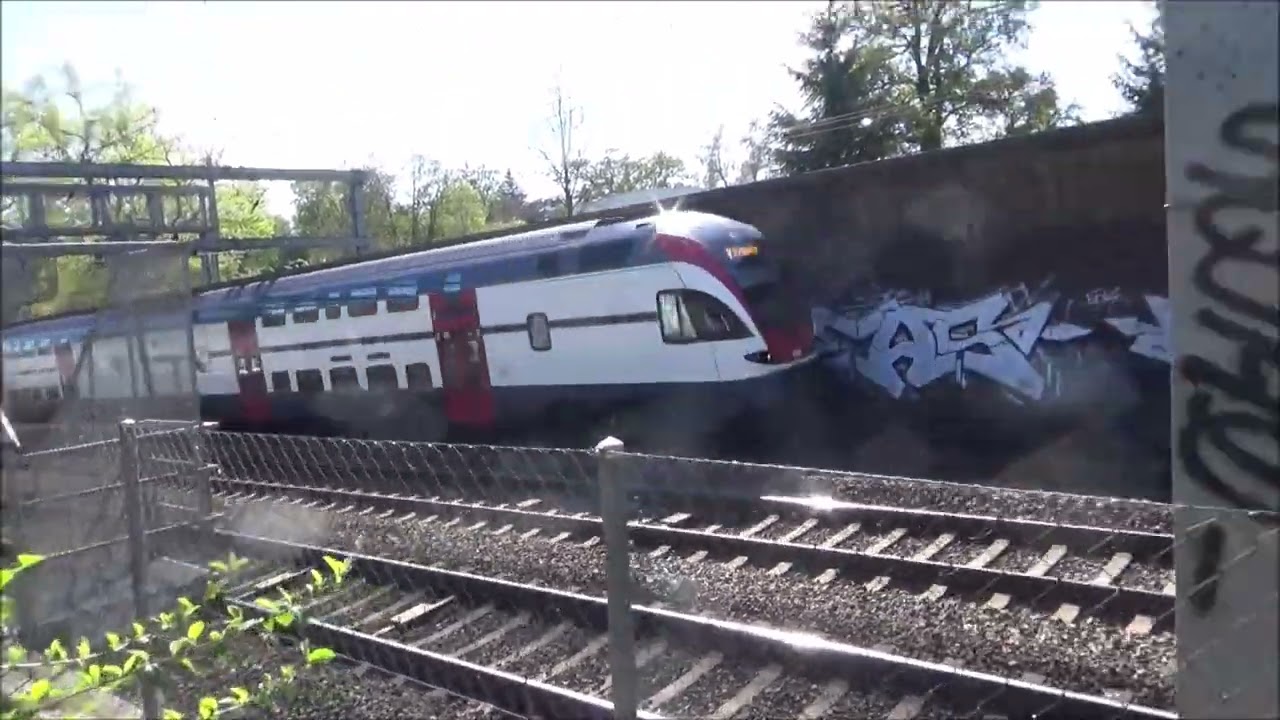 Train à Genève le 17 Avril 2022