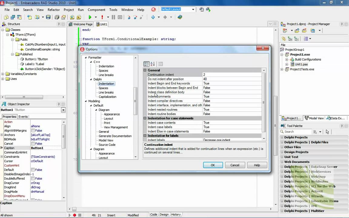 RAD Studio 2010 Editor (Delphi, C  , Delphi Prism)
