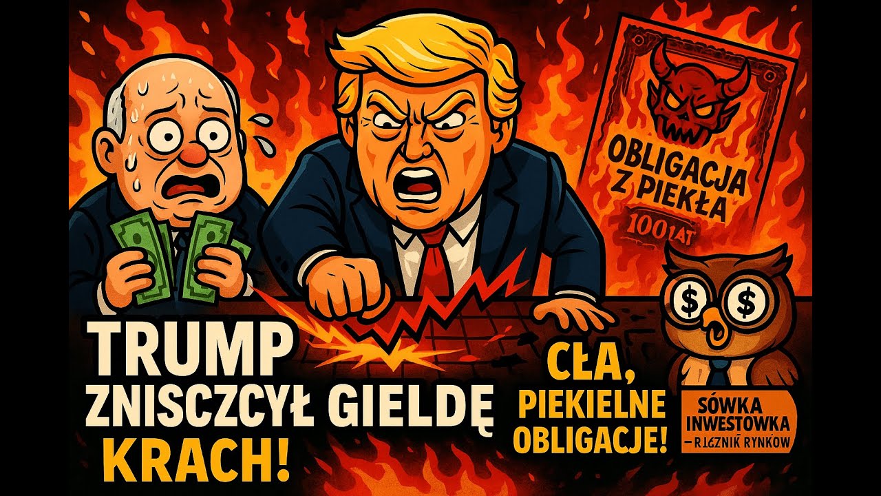 TRUMP ZNISZCZYŁ GIEŁDĘ ‼️Cła, krach, Glapiński i OBLIGACJE z PIEKŁA😱🔥S&oacute;wka Inwest&oacute;wka RZEŹNIK RYNK&Oacute;W