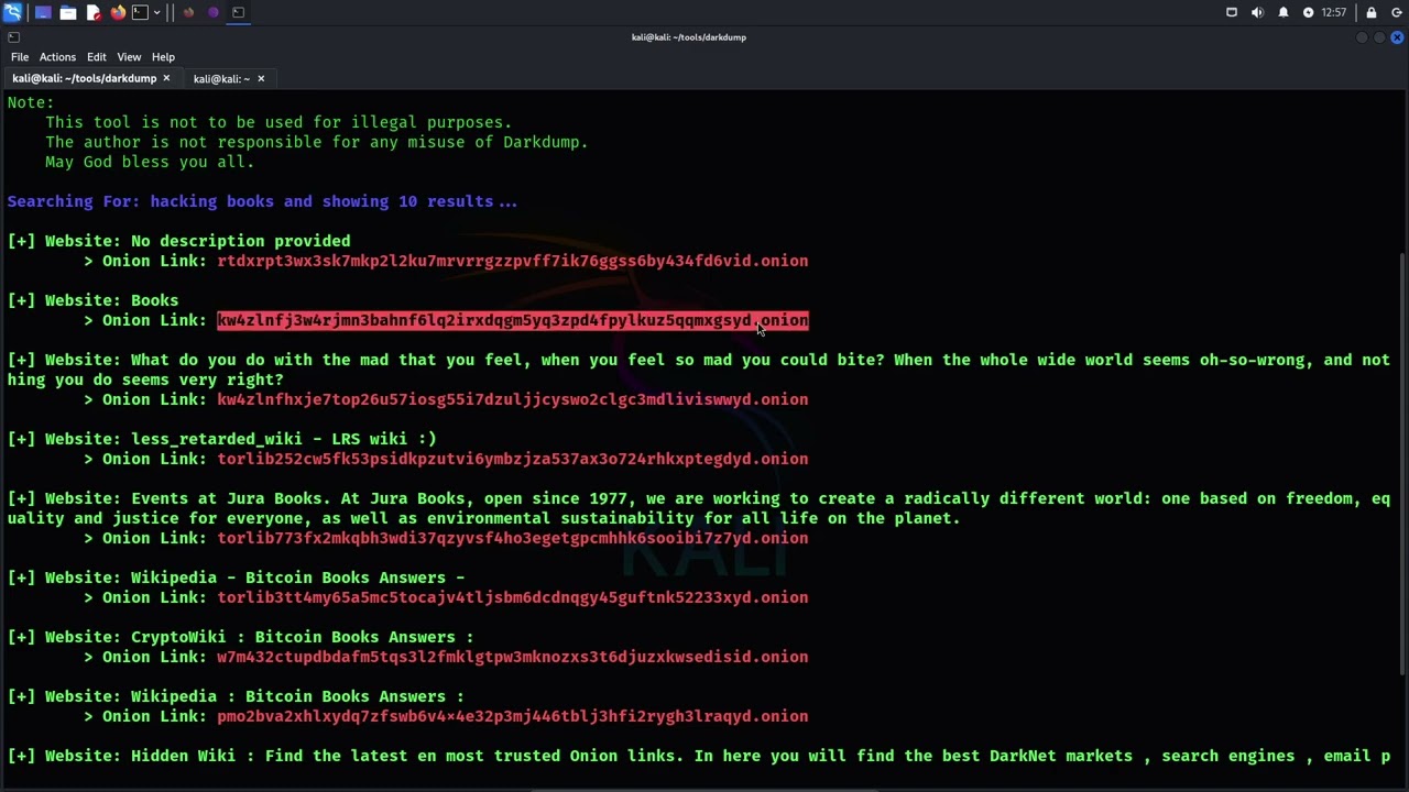 darkweb tool darkdump for dump darks links complete in HINDI #darkweb #cybersecurity