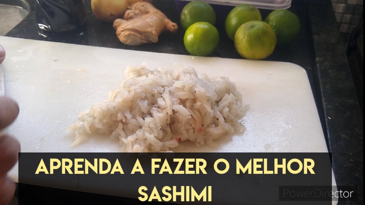 como fazer sashimi