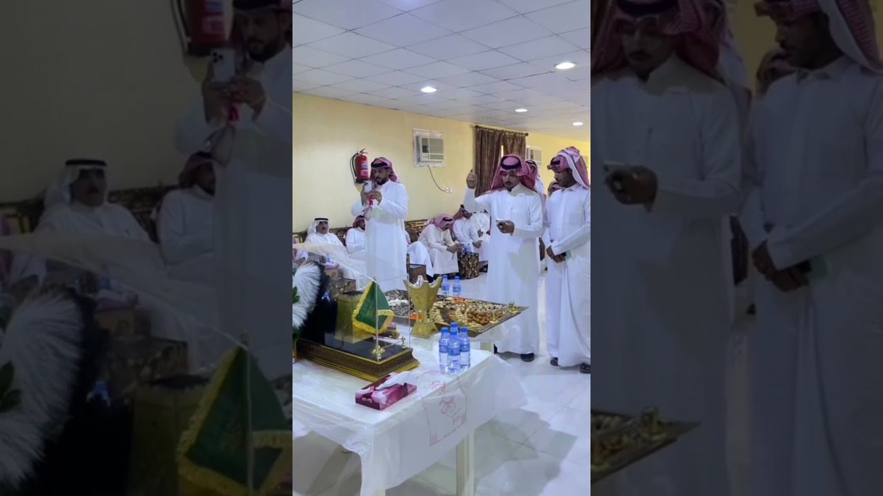 زيارة الشيخ عبدالرحمن الظاهرالخميس الضاري المحمودوابن عمه دكتورهادي البكربضيافة وادي علي البكرالحمام