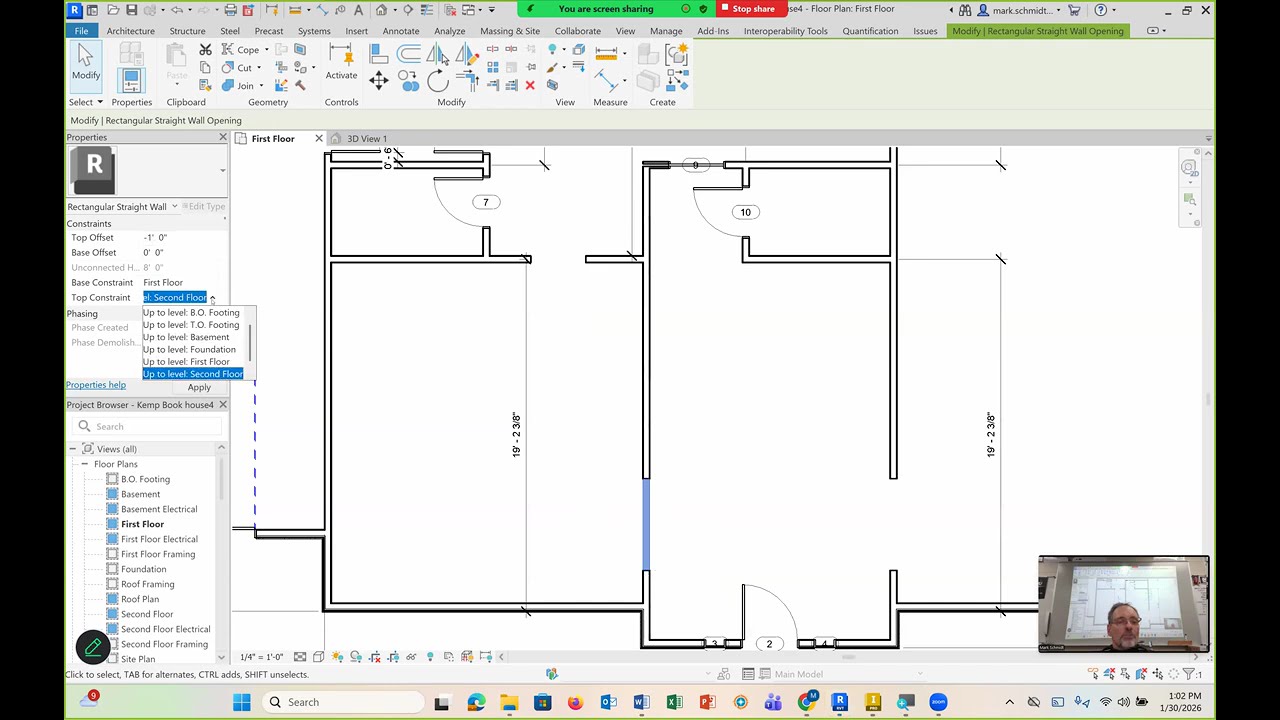 How to Insert Opening in walls