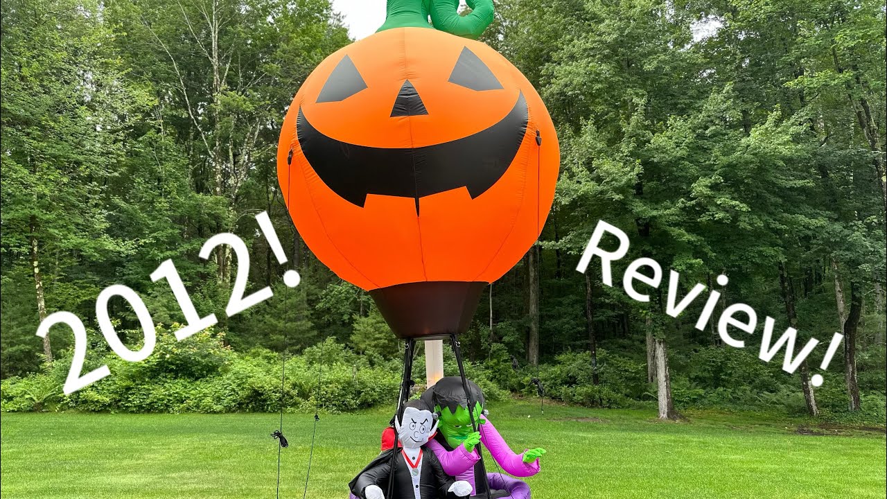 Gemmy 15FT Halloween Airblown Inflatable HOT AIR BALLOON Unboxing & Review