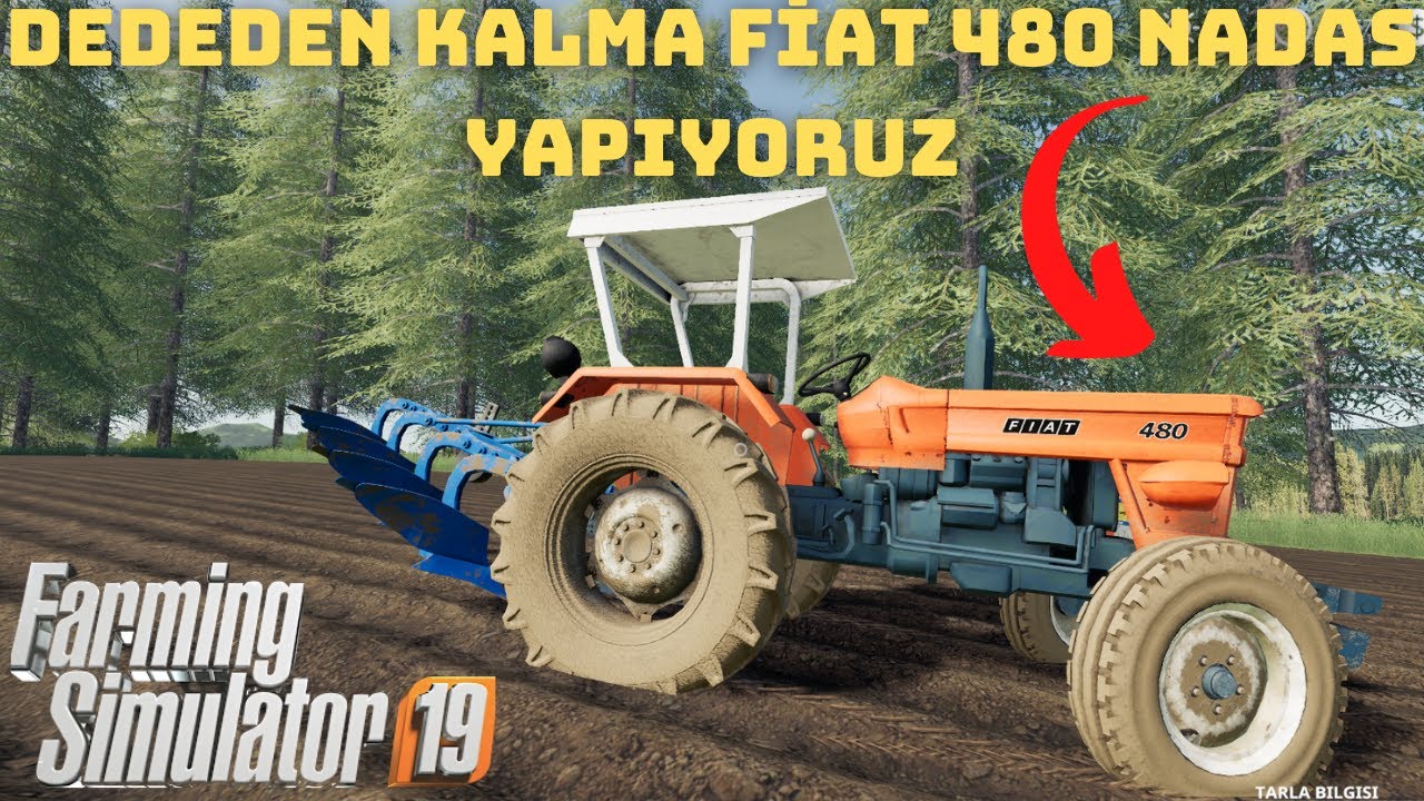 FİAT 480 İLE _TARLA S&Uuml;R&Uuml;M&Uuml;!!FARMİNG SİMULATOR 19 T&Uuml;RK&Ccedil;E-b&ouml;l&uuml;m 5