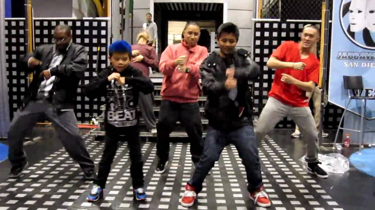 Josh & Jeremiah dancing with Jabbawockeez @ ABDC