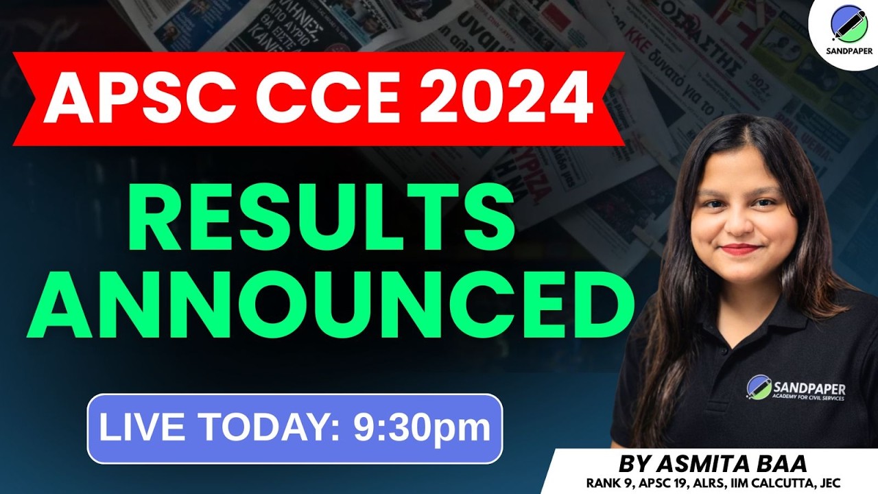 APSC CCE 2024 RESULTS BY SANDPAPER  ACADEMY