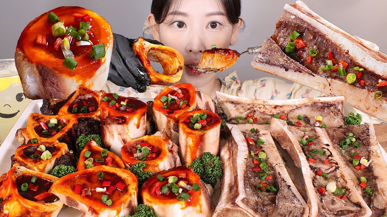 사골 액기스🐂🦴🔥 우골수 본매로우 먹방 Beef Bone Marrow [eating show] mukbang korean food