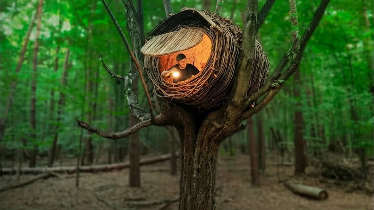 Creating a Cozy Tree Nest High Above the Forest 