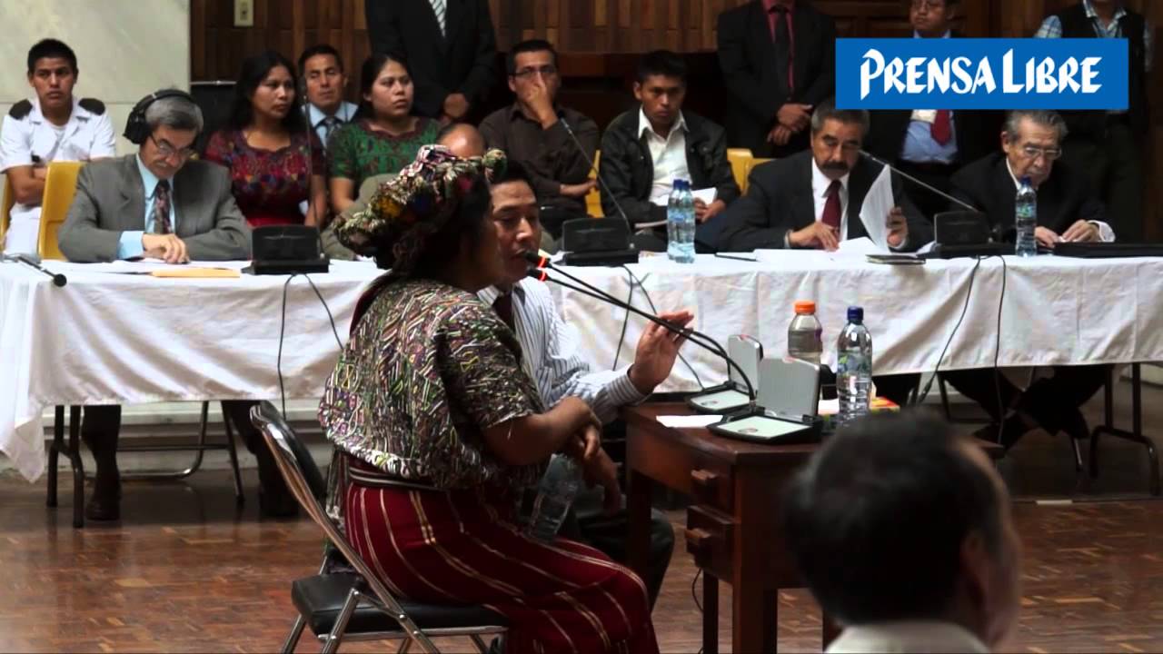 Víctimas de la guerra en Guatemala, exigen justicia