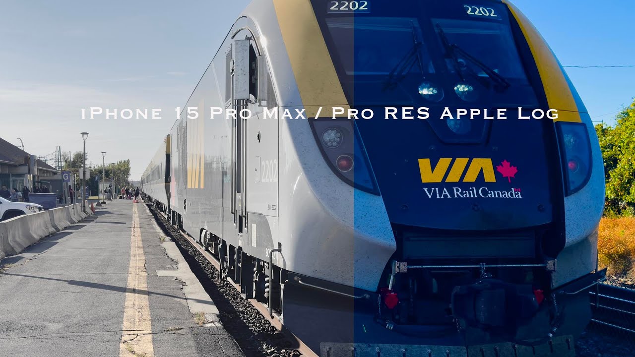 iPhone 15 Pro Max /ProRES Apple log  + Peter Mckinnon Cinematic LUTS comparison/ Montreal Canada