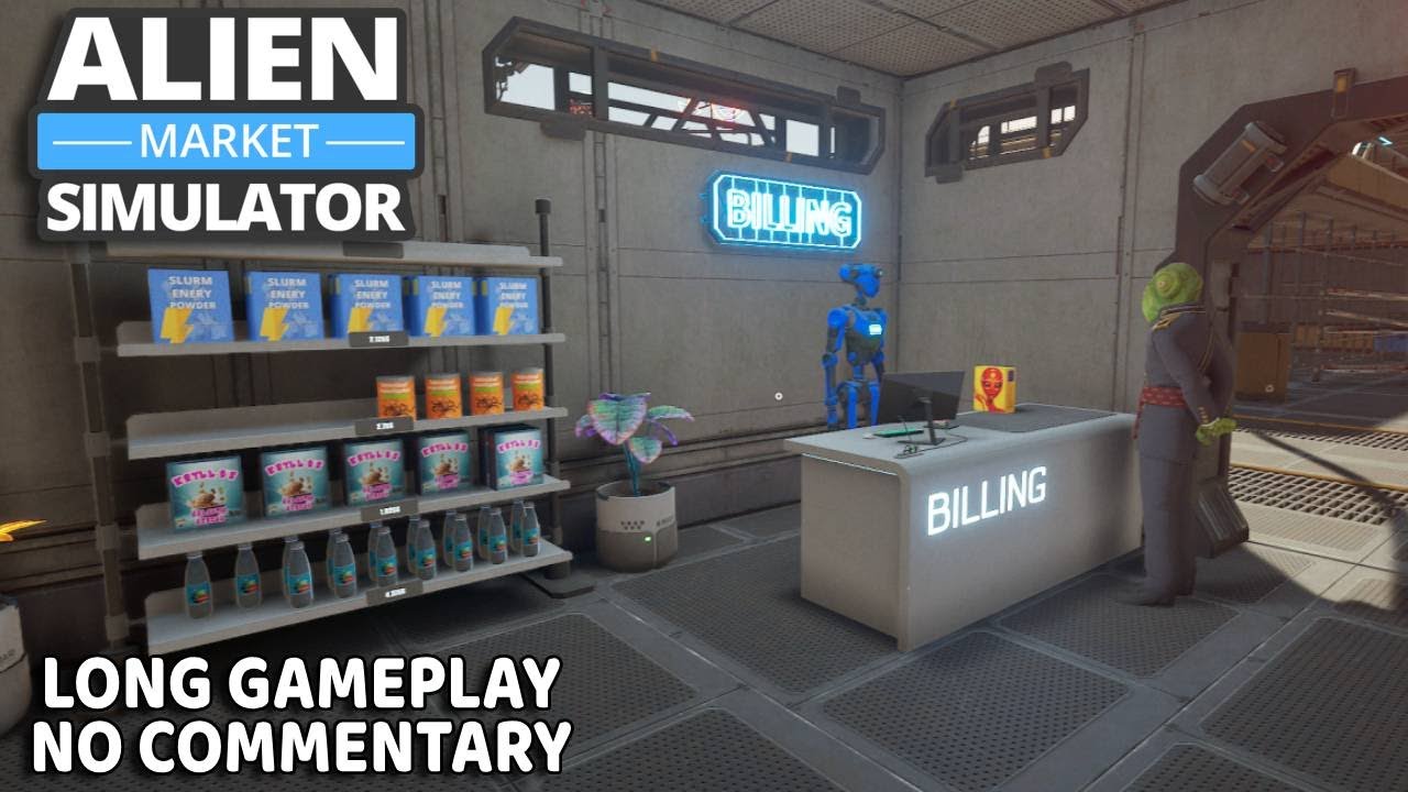 Alien Market Simulator | no commentary long gameplay