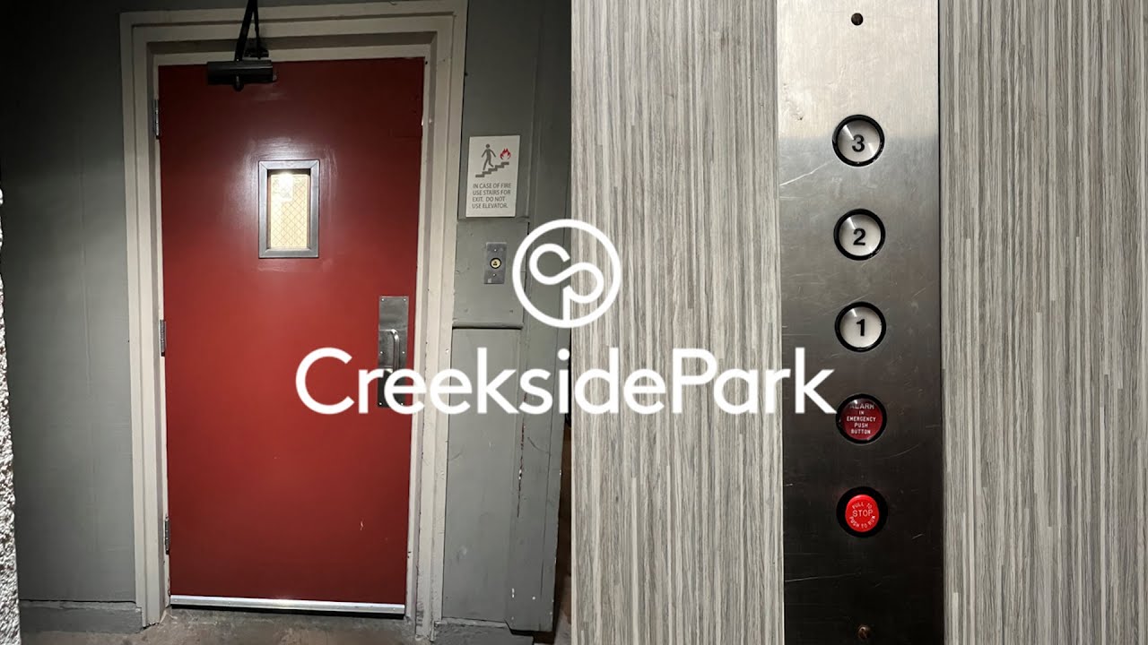 CRAZY LOUD Budget Hydraulic Swing Door Elevator - Creekside Park Apartments, Bldg C - Santa Rosa, CA