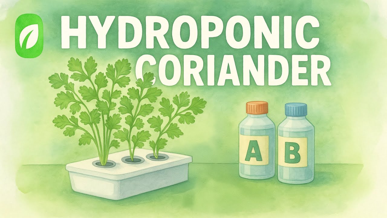 Easy Hydroponic Coriander at Home