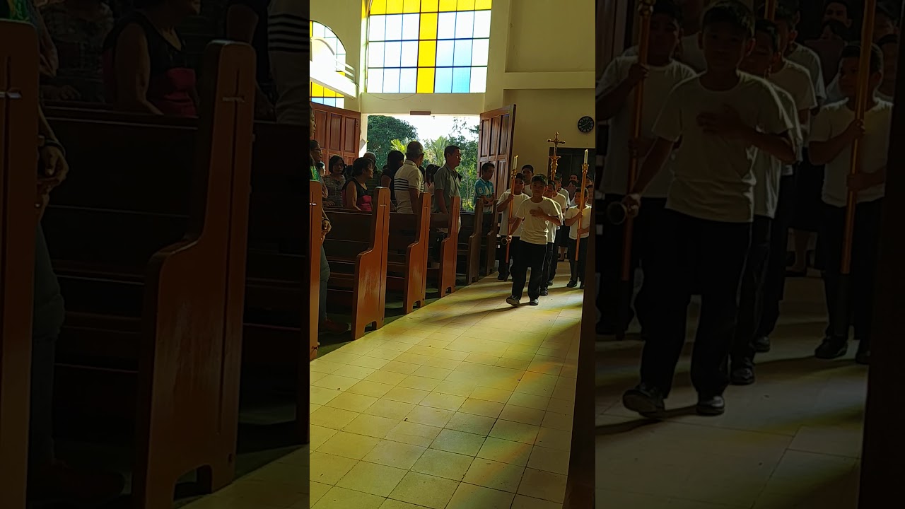 The boys as altar servers