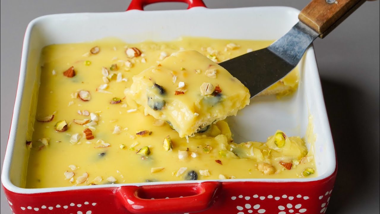 Easy Bread Dessert Recipe | Bread Custard Recipe | Delicious Bread Dessert Recipe | N'Oven